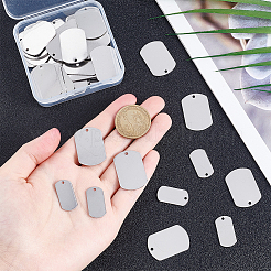 30 set 201 pendenti con targhetta vuota stampata in acciaio inossidabile&nbsp;STAS-UN0060-51