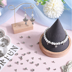 100 Stück 2 Stile 202f & 201 Edelstahl-Charms&nbsp;STAS-SC0006-33