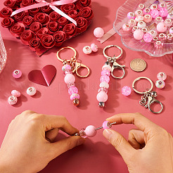 Bastelset für perlenbesetzte Schlüsselanhänger zum Valentinstag&nbsp;DIY-TA0006-66