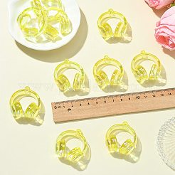 Placage uv pendentifs acryliques transparents&nbsp;TACR-FZC0002-001A
