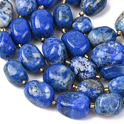 Natürlicher Lapislazuli Perlenstränge&nbsp;G-G453-D11-01