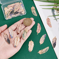 30 stücke 5 farben legierung strass anhänger&nbsp;KK-PH0013-78