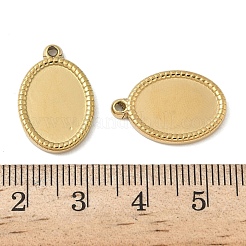 Cabochon-Fassungen für Anhänger aus Edelstahl 304&nbsp;STAS-D127-18B-G