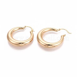 Pendientes de aro de latón&nbsp;EJEW-T047-101G