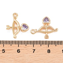 Pendentifs en laiton zircon cubique pavé&nbsp;KK-L261-18G-01
