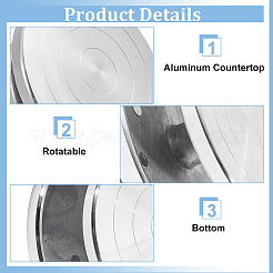 Espositore rotativo in lega di alluminio&nbsp;AJEW-WH0419-65