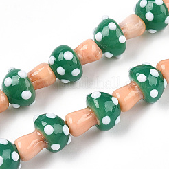 Perles vernissées manuelles&nbsp;X1-LAMP-N024-09E
