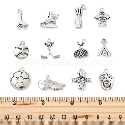 48 pièces 12 styles pendentifs en alliage de style tibétain&nbsp;TIBE-FP0001-15
