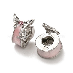 Legierung Rhinestone European Beads&nbsp;FIND-Q115-02P