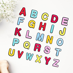 26 Stück Buchstaben-A-Z-Flicken aus Polyesterstoff&nbsp;PATC-WH20006-010
