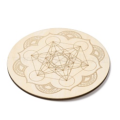 Griglia di legno della geometria sacra&nbsp;DJEW-F028-01B