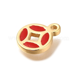 Charms del esmalte de bronce&nbsp;KK-M301-10G