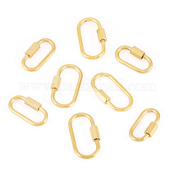 8 Stück 4 Stile 304 Edelstahl Schraube Karabiner Schloss Charms&nbsp;STAS-TA0002-90