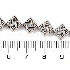 Tibetischen Stil Raute Legierungskorn-Stränge&nbsp;X-TIBEB-O007-05-NR