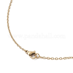 Colliers pendentifs en perles de verre faites à la main avec des fleurs&nbsp;NJEW-MZ00096-03