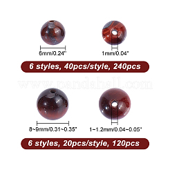 360pcs 12 Arten natürliche gemischte Edelsteinperlen&nbsp;G-NB0004-09