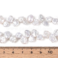 Natürliche Barock Keshi Perlen Stränge&nbsp;PEAR-S022-03A