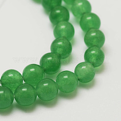 Fili di perle avventurina verde naturale&nbsp;G-P281-01-4mm