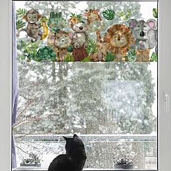 Pegatinas estáticas de ventana de pvc&nbsp;AJEW-WH0385-0086
