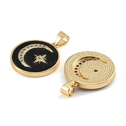 Pendenti in zirconi cubici trasparenti in micro pavè di ottone&nbsp;CU-CBA9175-05G