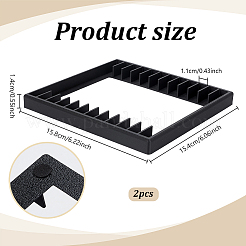 12 grille de rangement pour CD en plastique&nbsp;AJEW-WH0880-38