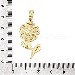 Pendentifs en laiton émaillé et zircon cubique transparent&nbsp;CU-CBA3C32-18G