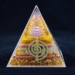 Générateurs d'énergie de résine de pyramide d'orgonite&nbsp;PW-WG55223-03
