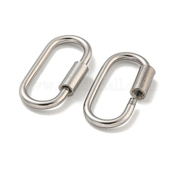 Dijes de cierre de mosquetón de tornillo de acero inoxidable 304 que no se deslustran&nbsp;STAS-C092-01A-P