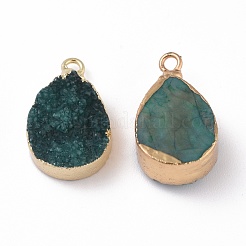 Natürlich gefärbte Druzy-Quarz-Anhänger&nbsp;G-I251-04G
