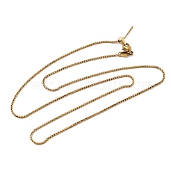 1.3 mm Unisex-Halsketten aus Edelstahl 304 (Boxkette)&nbsp;NJEW-P356-08G
