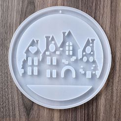 Stadtschilder mit Windspiel verziert Silikonform&nbsp;LS-SIMO-S001-01C