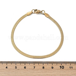 Bracelets à chaîne à chevrons en acier inoxydable 304 avec placage ionique (IP)&nbsp;BJEW-P236-15G