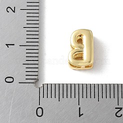Eslabones multihebra iniciales de circonita cúbica transparente micropavé de latón&nbsp;KK-S520-01G-02