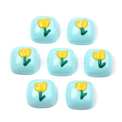 Undurchsichtige Harz-Email-Cabochons&nbsp;CRES-N031-031