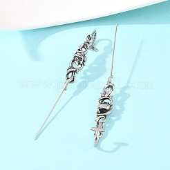 Halloween-Ohrringe aus Edelstahl 316 mit Ohrhaken&nbsp;AJEW-C044-17B-AS