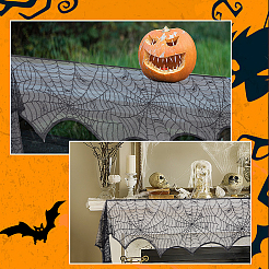 Halloween-Thema-Tischsets aus Polyester mit Spitzenstickerei&nbsp;AJEW-WH0166-64