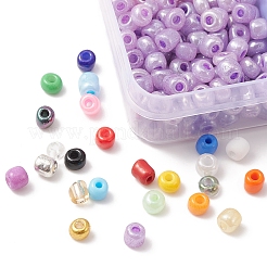 420 g 28 Stil 6/0 runde Glassamenperlen&nbsp;SEED-FS0001-06
