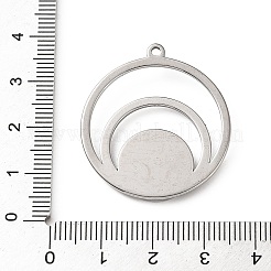 Cabochon pendenti in acciaio inossidabile 304&nbsp;LS-STAS-Z201-03P