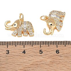 Messing Micro Pave schwarz Zirkonia Anhänger&nbsp;CU-CBAB0CF-18G