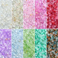 100 perle de verre dépolie peinte à la cuisson&nbsp;DGLA-YW0001-36H