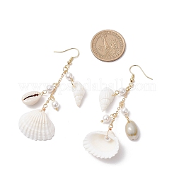 Muschelförmige Ohrhänger&nbsp;EJEW-TA00639