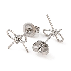 Anlaufgeschützte Ohrstecker aus 304 Edelstahl&nbsp;X-EJEW-G395-26P