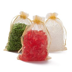 Organza-Geschenktüten mit Kordelzug&nbsp;OP-R016-10x15cm-15