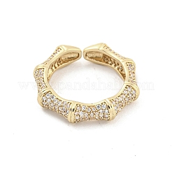 Micro cuivres ouvrent zircone cubique anneaux de manchette&nbsp;RJEW-I103-037G