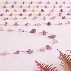 Chaînes de perles d'améthyste naturelle&nbsp;CHC-SZ0001-62H