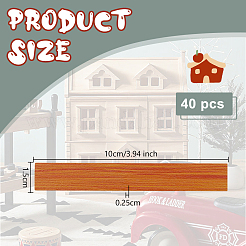20 Stück Holzblatt-Miniatur-Ornamente&nbsp;DIY-WH0661-57B