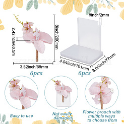Seidentuch künstliche Blume Boutonniere&nbsp;AJEW-DR0001-55B