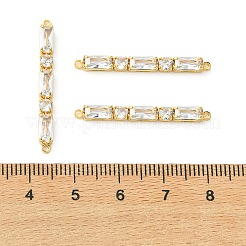 Verbindungsanhänger mit durchsichtigem Zirkonia-Pavé aus Messing&nbsp;XGRQ3P965-641G