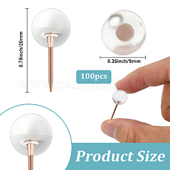 Punaises rondes en plastique&nbsp;AJEW-WH20070-074C