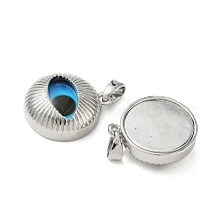 Pendentifs de verre en laiton&nbsp;KK-Z134-19P-02